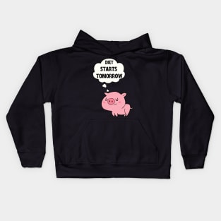 Diet starts tomorrow Kids Hoodie